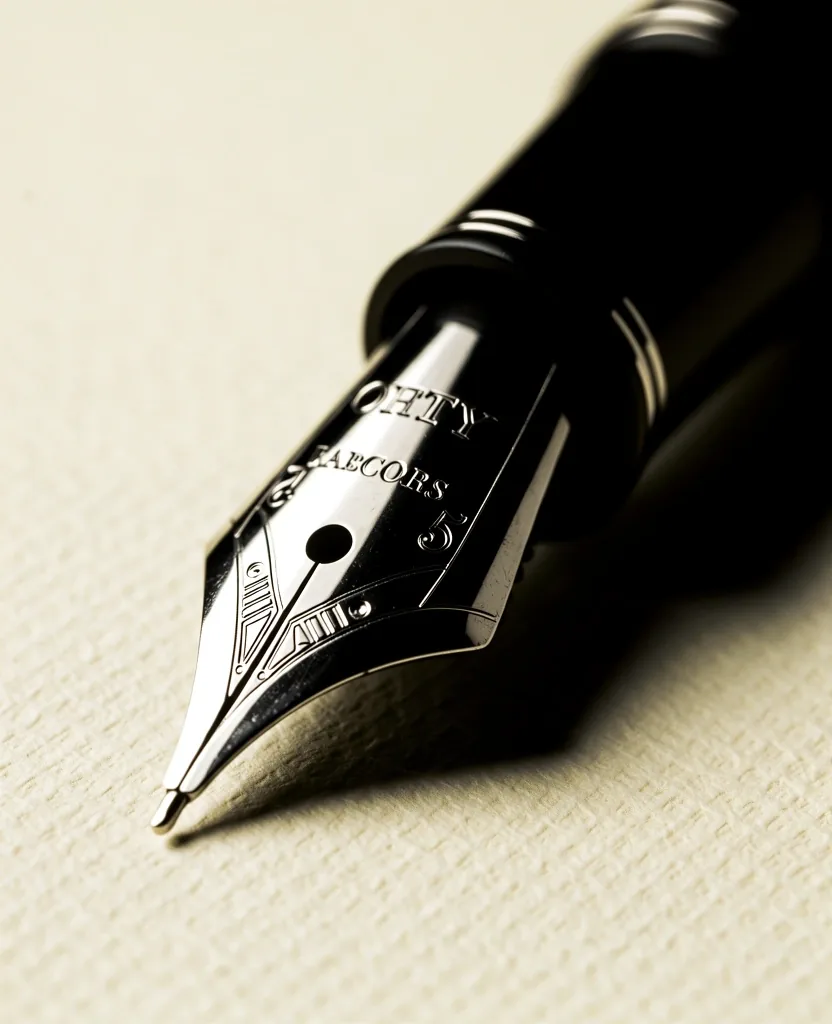 Macro detail of archival writing instruments