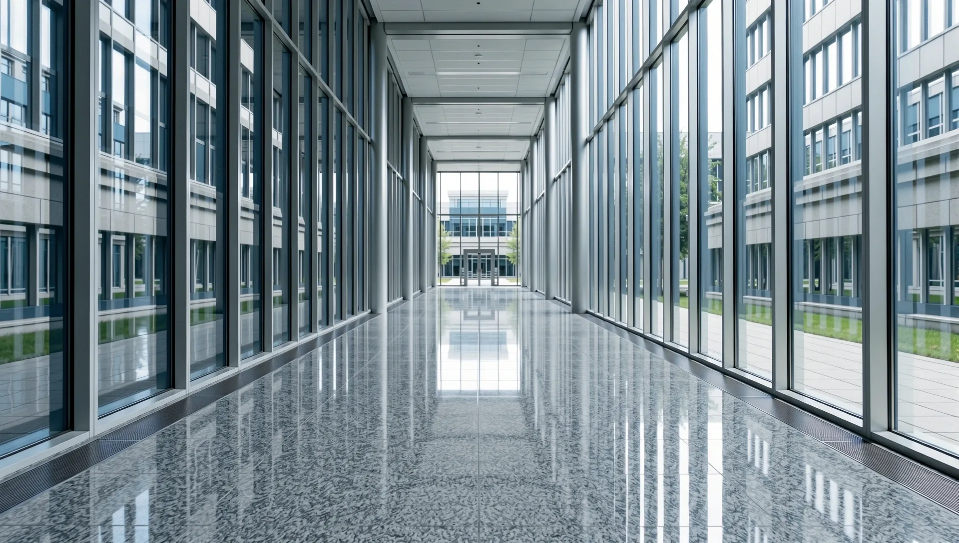 Structural glass and stone architecture